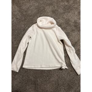 NWOT Old Navy Kid's White Cowl Neck Fleece Pullover Long Sleeve Size XL (14-16)